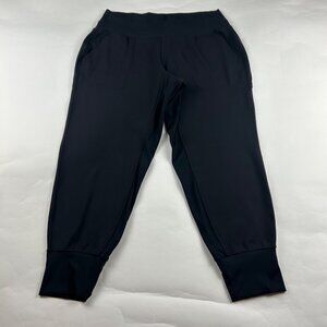 Athleta Black Jersey Knit Venice Athletic Jogger Pant L